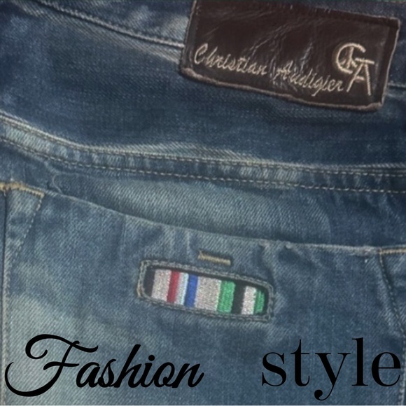 “RARE” Christian Audigier Men's Denim Jeans 34/34 - Picture 12 of 13